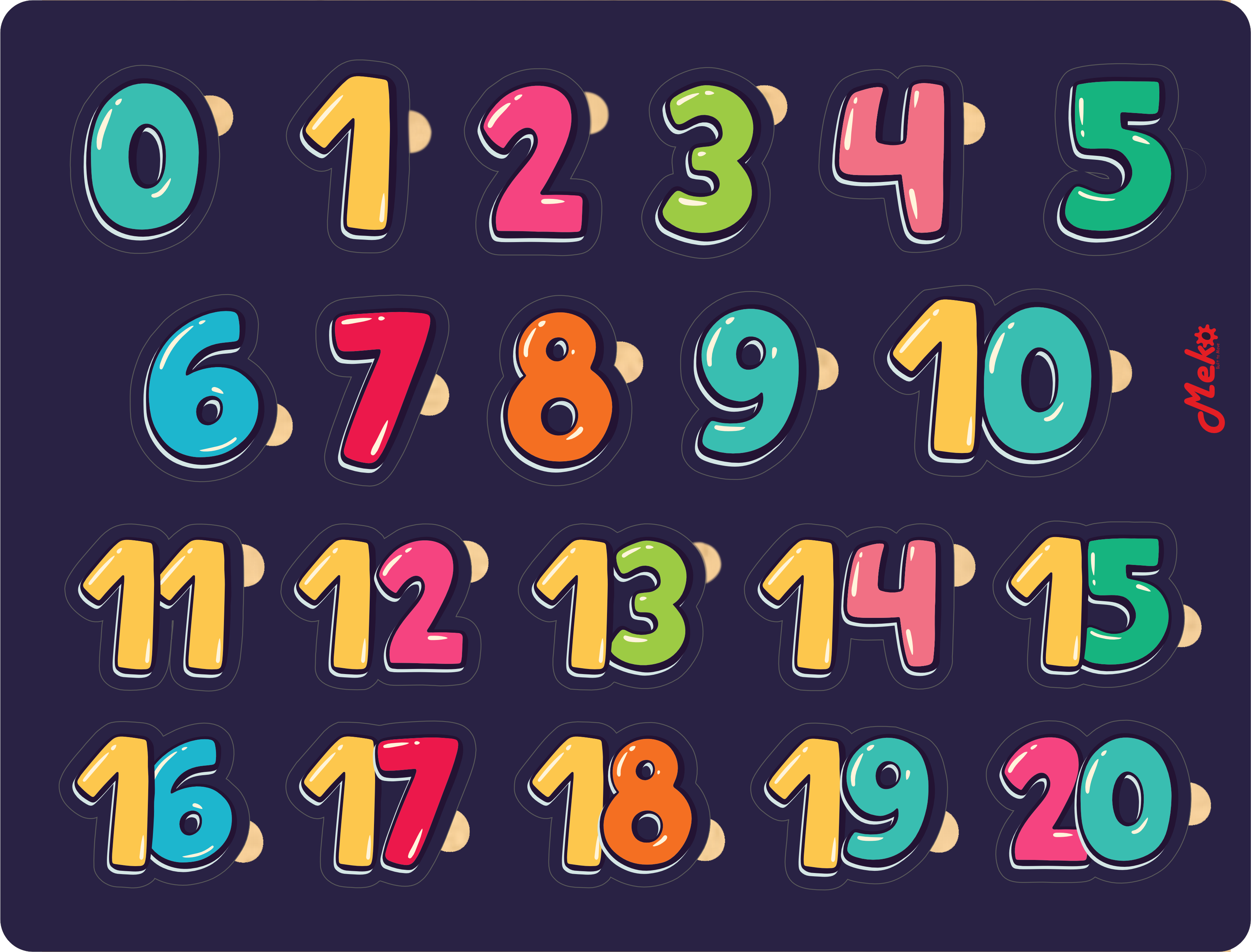1 To 20 Numbers Block puzzle