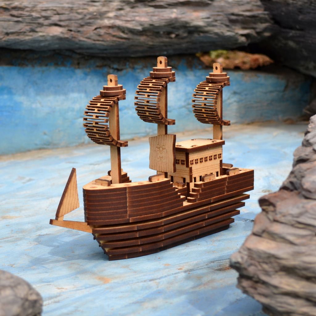 Wooden Sailing Ship DIY Mechanical Model Kit