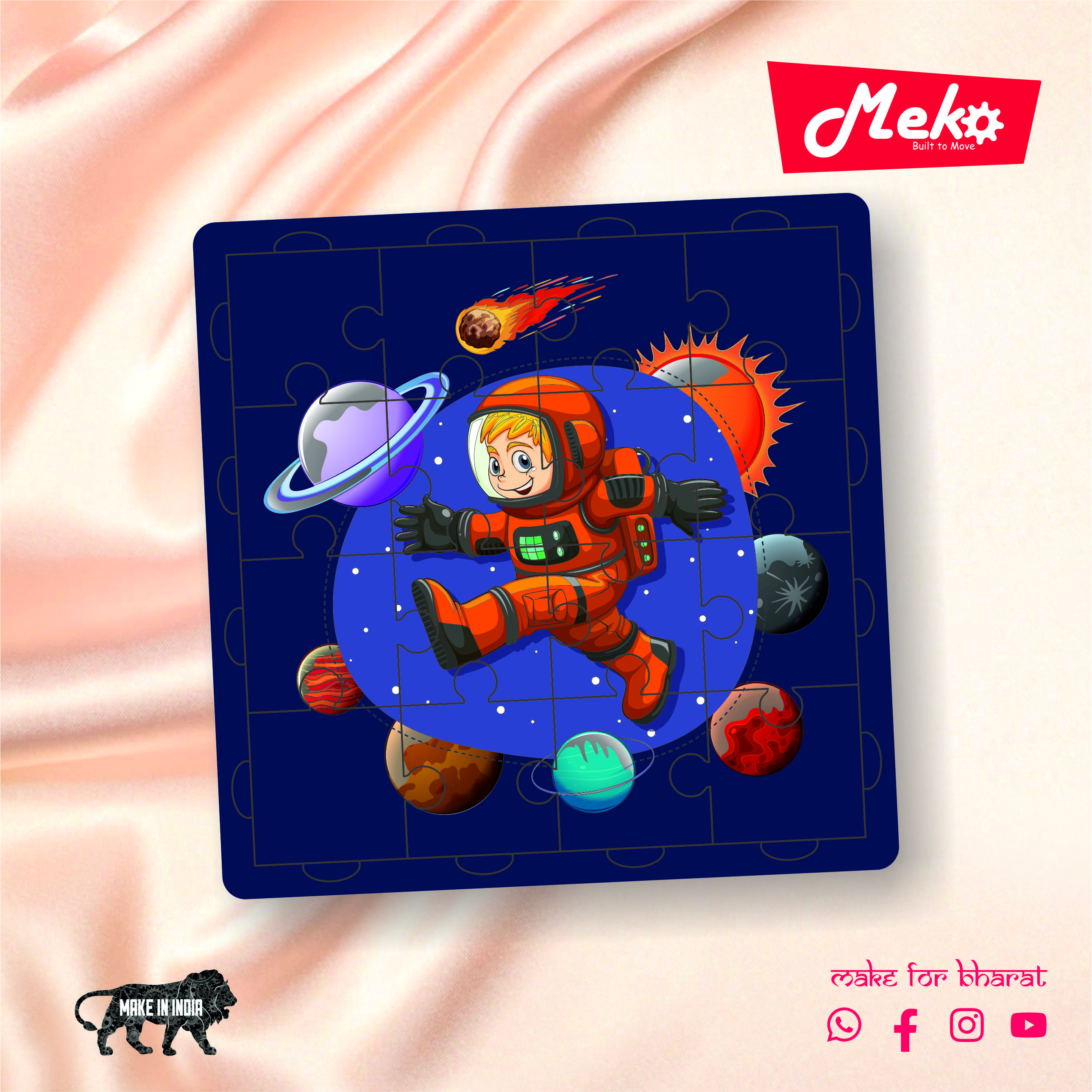 Astronaut Space Wooden Puzzle