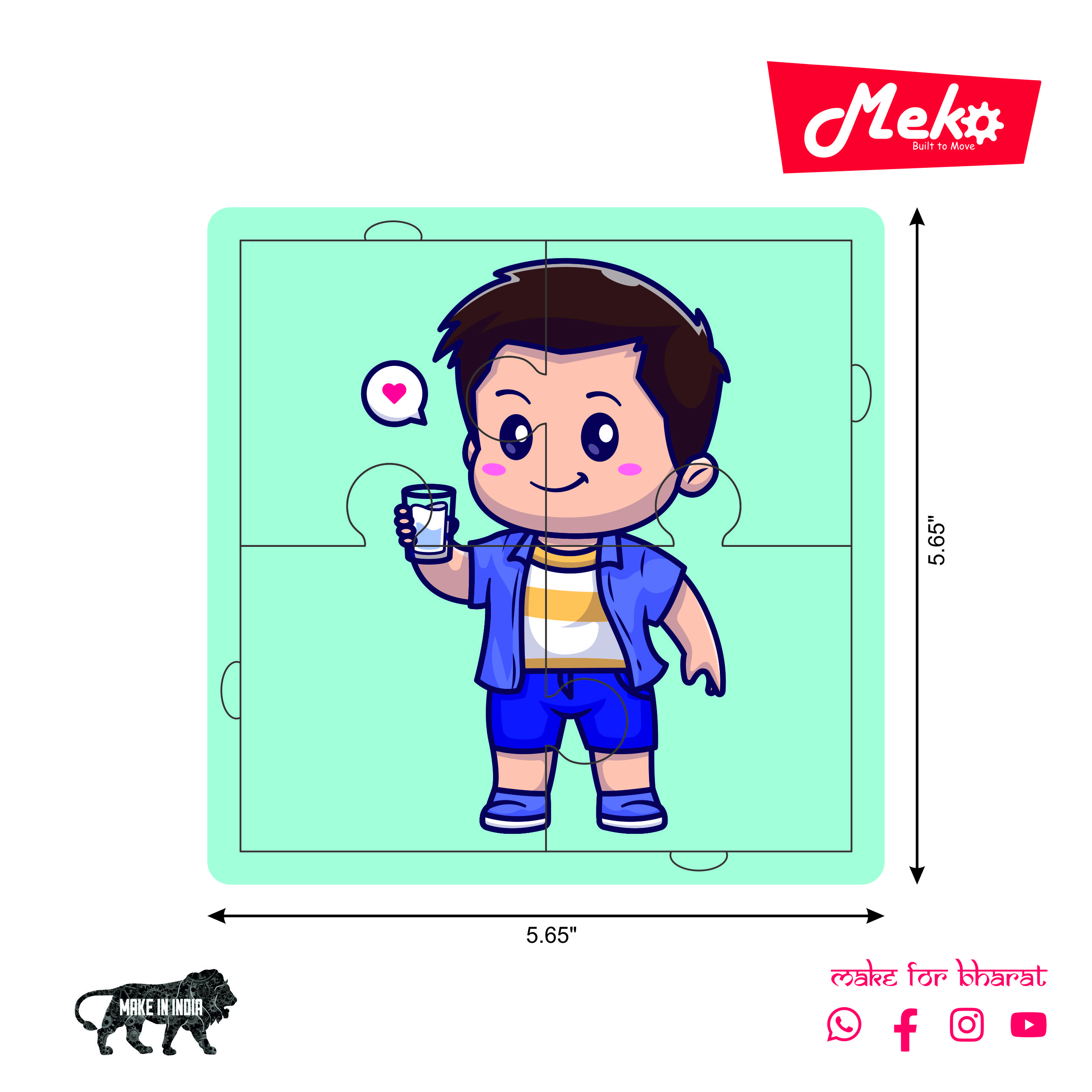 Shapes Learning Wooden Puzzle Board for Kids